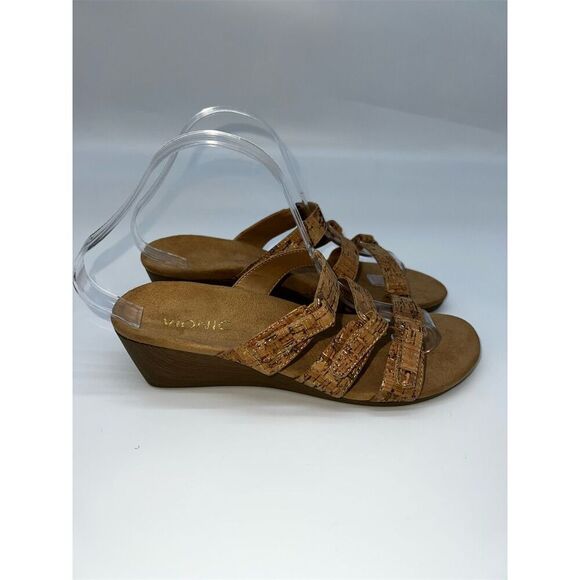 Vionic Women's Strappy Wedge Sandals Tan Size 8 Casual Summer - Picture 4 of 9